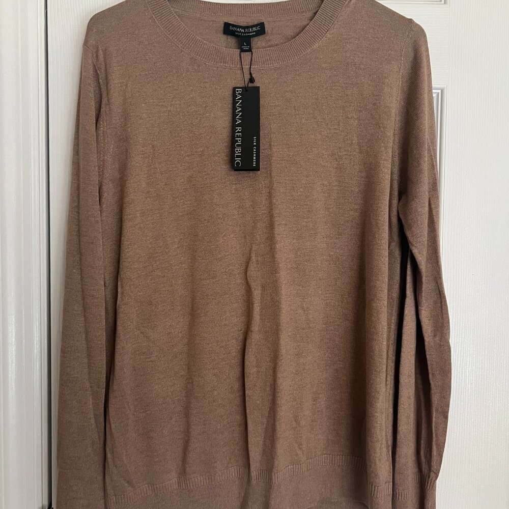 Brown Banana Republic Silk Cashmere Sweater